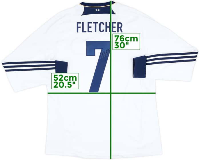 2012-14 Scotland Away L/S Shirt Fletcher #7 - 9/10 - (L)