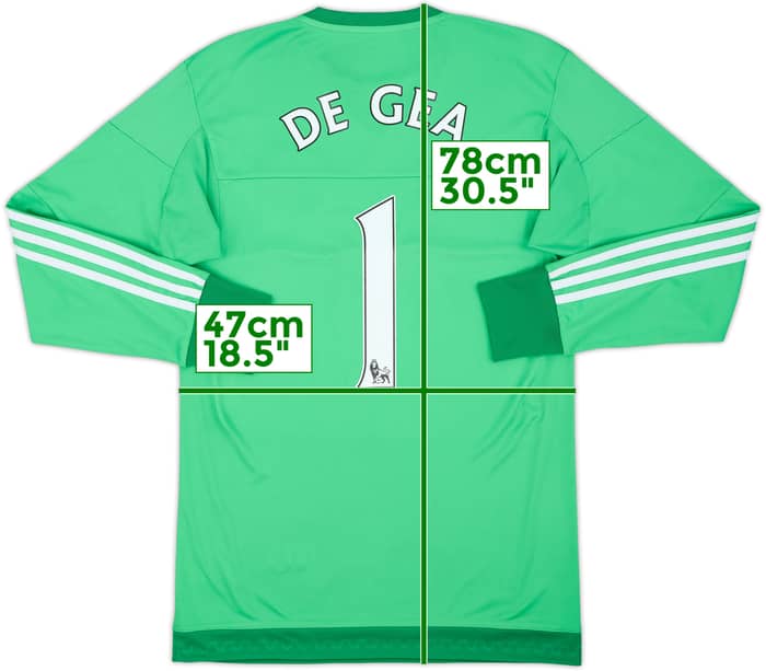 2015-16 Manchester United GK Shirt De Gea #1 - 8/10 - (S)