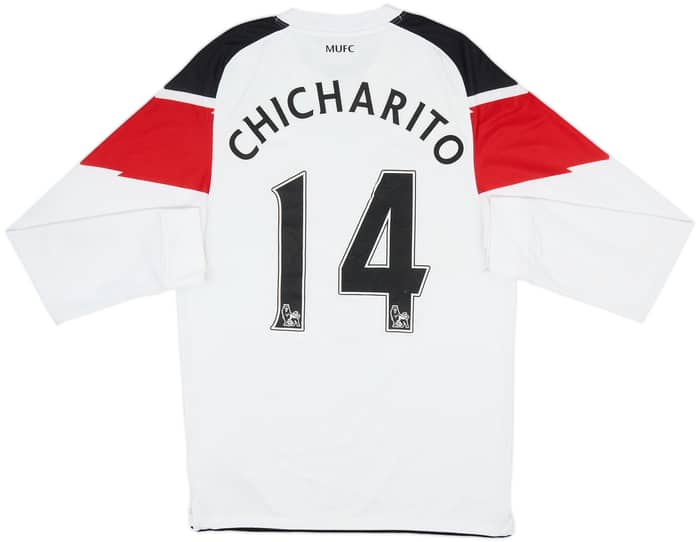 2010-12 Manchester United Away L/S Shirt Chicharito #14 - 6/10 - (S)