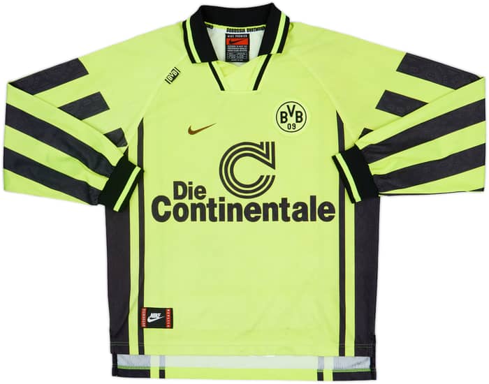 1996-97 Borussia Dortmund Home L/S Shirt - 7/10 - (L)