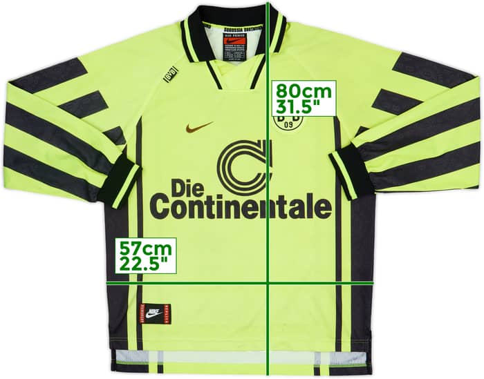 1996-97 Borussia Dortmund Home L/S Shirt - 7/10 - (L)