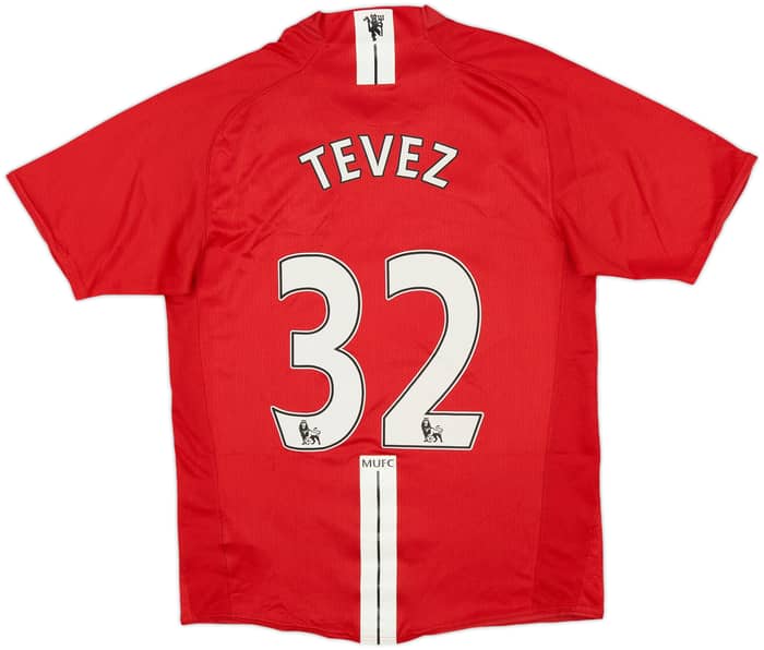 2007-09 Manchester United Home Shirt Tevez #32 - 7/10 - (S)