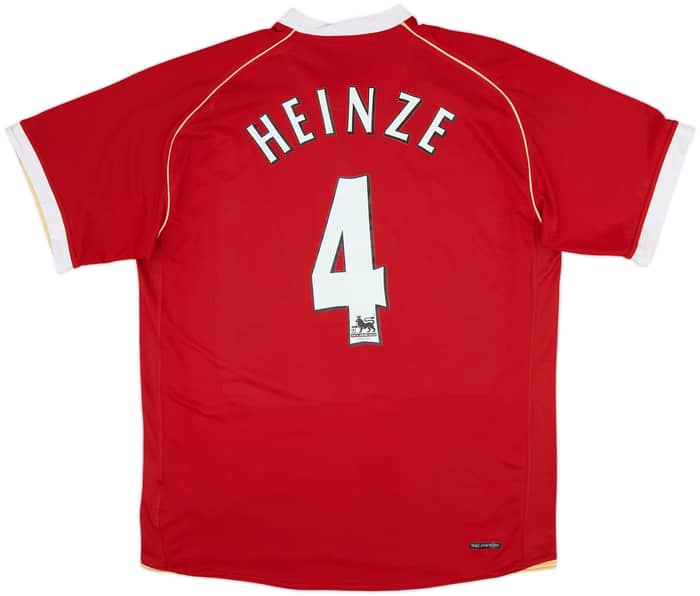 Camiseta de local del Manchester United 2006-07 Heinze #4 - 8/10 - (L)