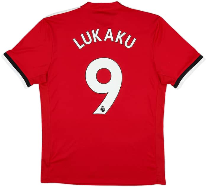 2017-18 Manchester United Home Shirt Lukaku #9 - 9/10 - (M)
