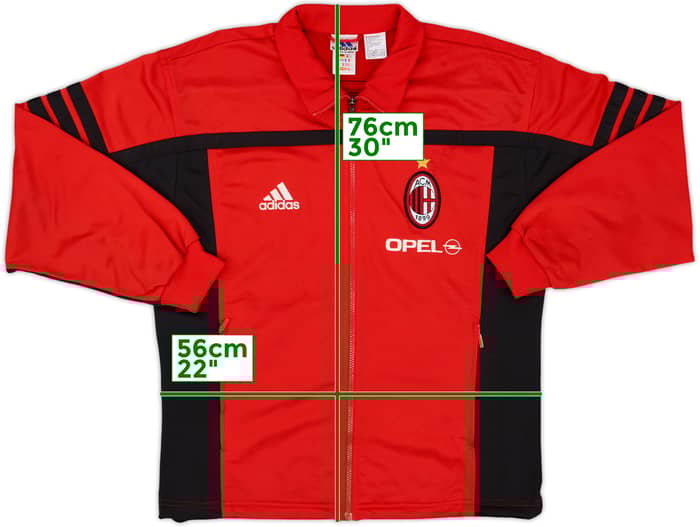 2000-01 AC Milan adidas Track Jacket - 5/10 - (M/L)