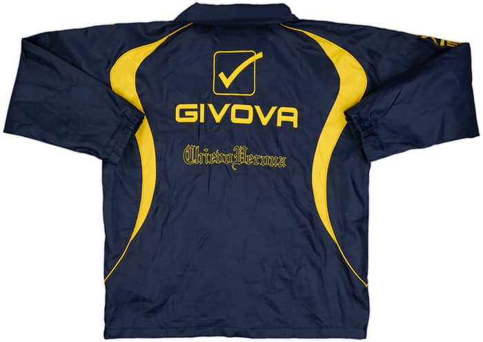 2009-10 Chievo Verona Givova Hooded Rain Jacket - 8/10 - (M)