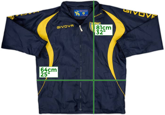 2009-10 Chievo Verona Givova Hooded Rain Jacket - 8/10 - (M)