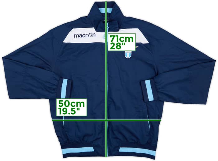 2014-15 Lazio Macron Track Jacket - 7/10 - (M)