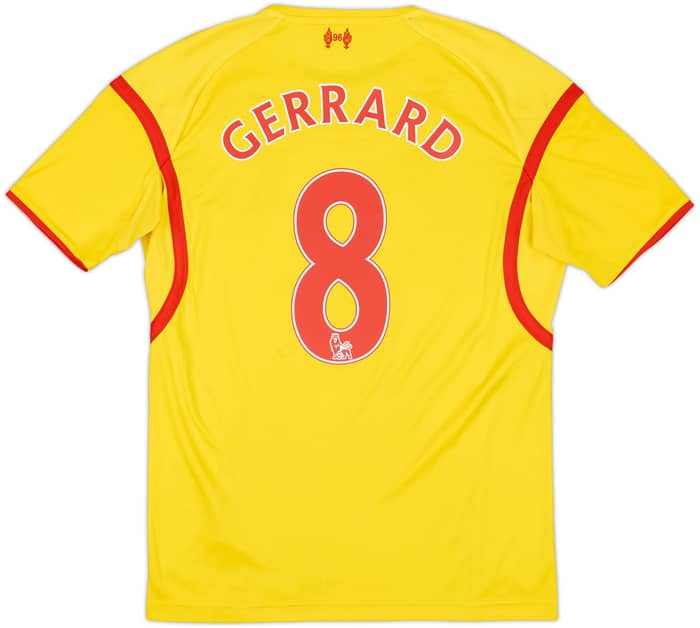 2014-15 Liverpool Away Shirt Gerrard #8 - 6/10 - (S)