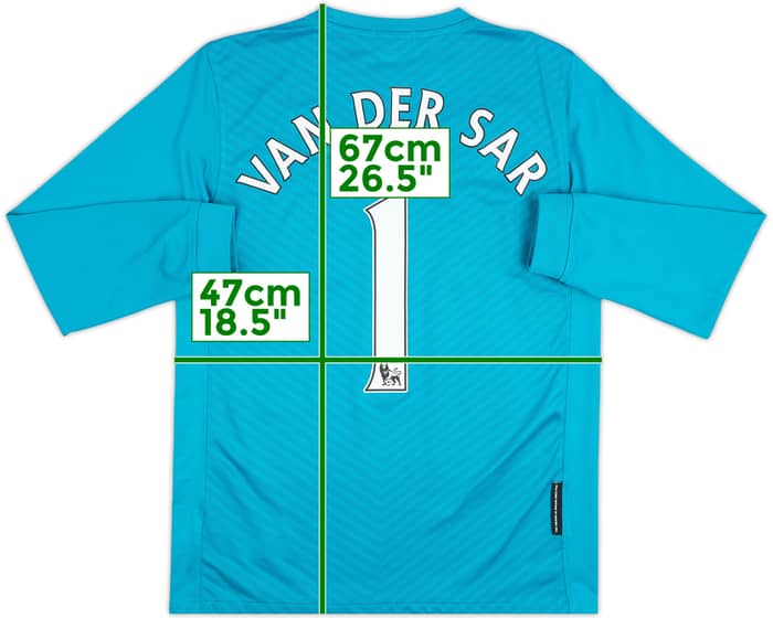 2009-10 Manchester United GK Shirt Van Der Sar #1 - 6/10 - (13-15 Years)