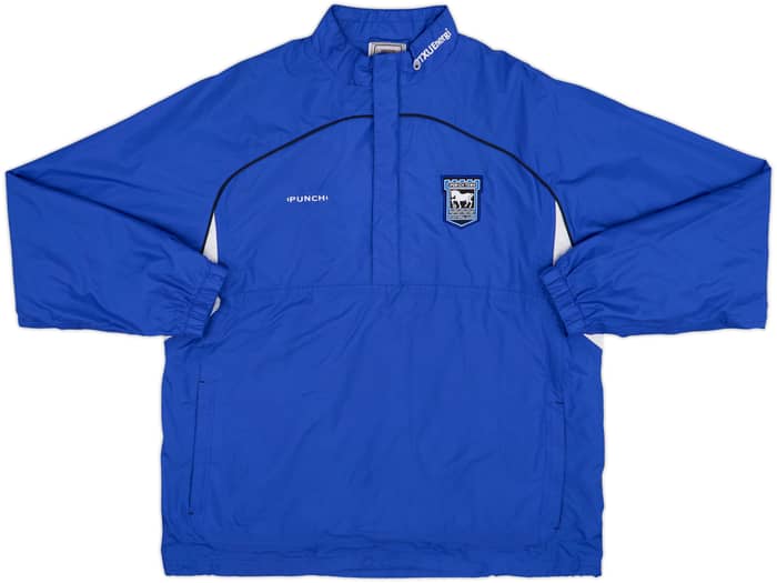 2001-02 Ipswich Punch 1/2 Zip Drill Top - 9/10 - (M)