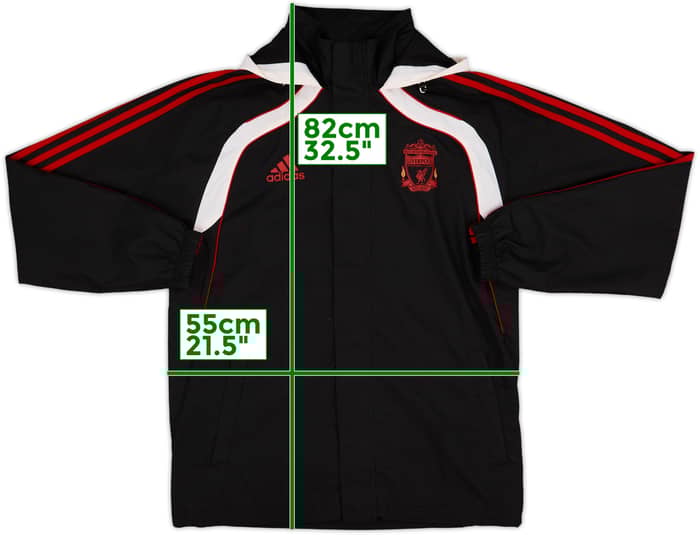 2010-11 Liverpool adidas Hooded Rain Coat - 9/10 - (M)