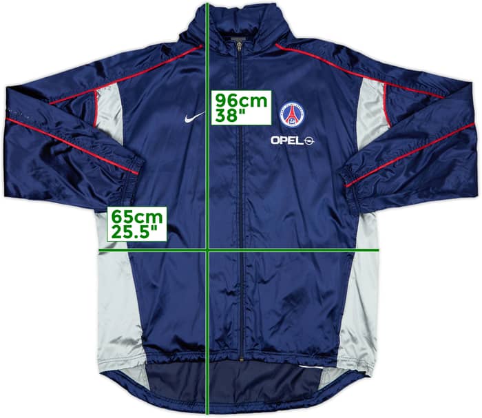 2001-02 Paris Saint-Germain Nike Hooded Rain Jacket - 6/10 - (XL)