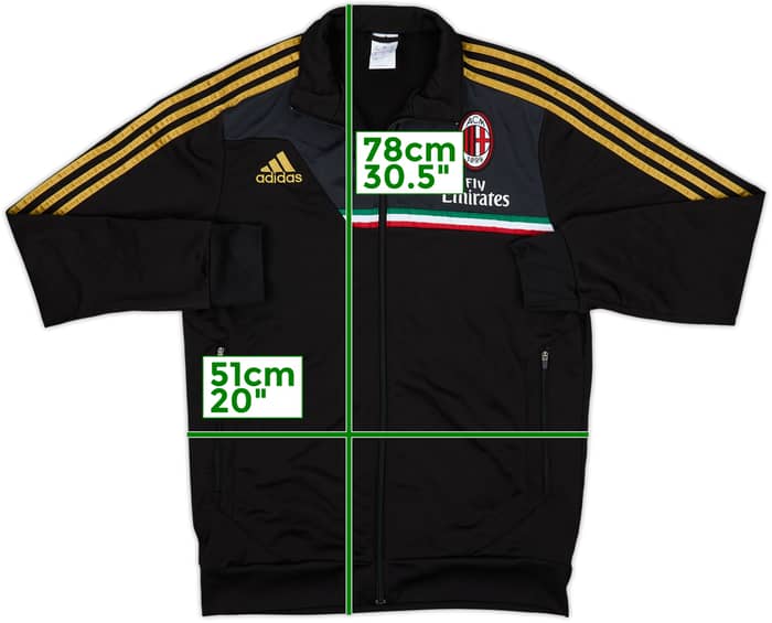 2013-14 AC Milan adidas Track Jacket - 8/10 - (M)