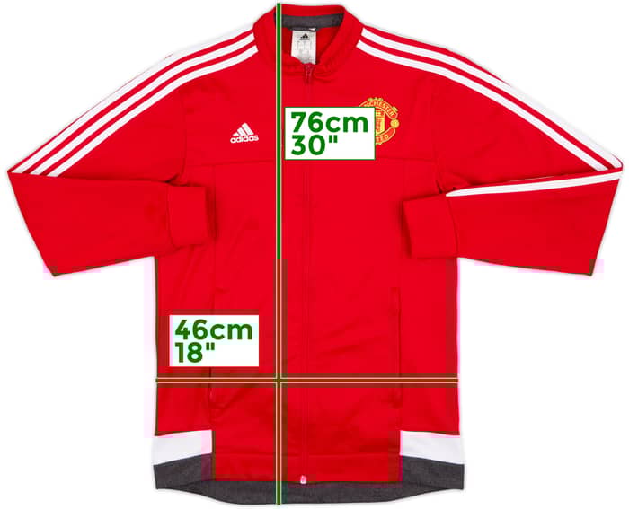 2015-16 Manchester United adidas Track Jacket - 8/10 - (S)