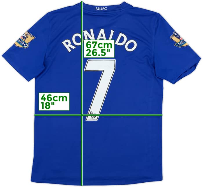 2008-09 Manchester United Third Shirt Ronaldo #7 - 4/10 - (XL.Boys)