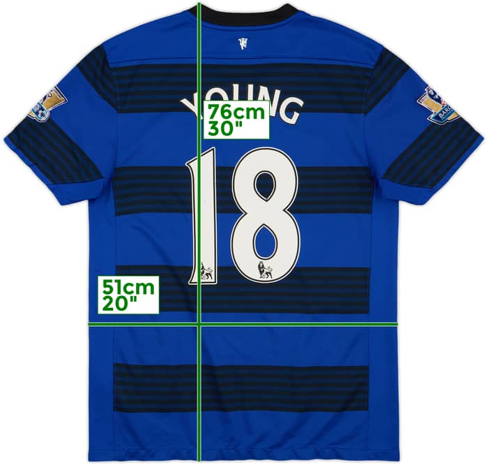 2011-13 Manchester United Away Shirt Young #18 - 7/10 - (M)