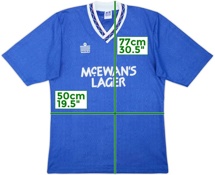 1990-92 Rangers Home Shirt - 8/10 - (M)