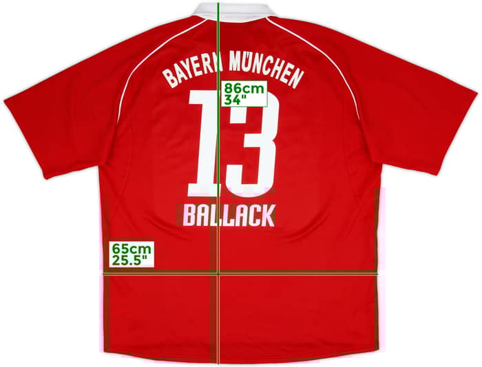 2005-06 Bayern Munich Home Shirt Ballack #13 - 5/10 - (XXL)
