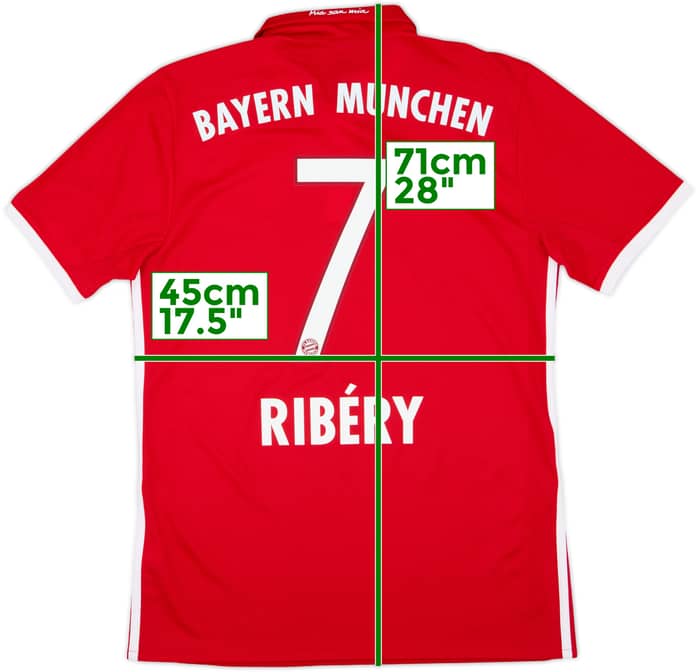 2016-17 Bayern Munich Home Shirt Ribery #7 - 10/10 - (S)