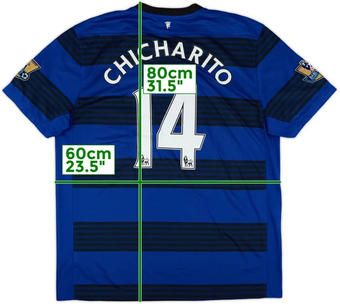 2011-13 Manchester United Away Shirt Chicharito #14 - 6/10 - (XL)