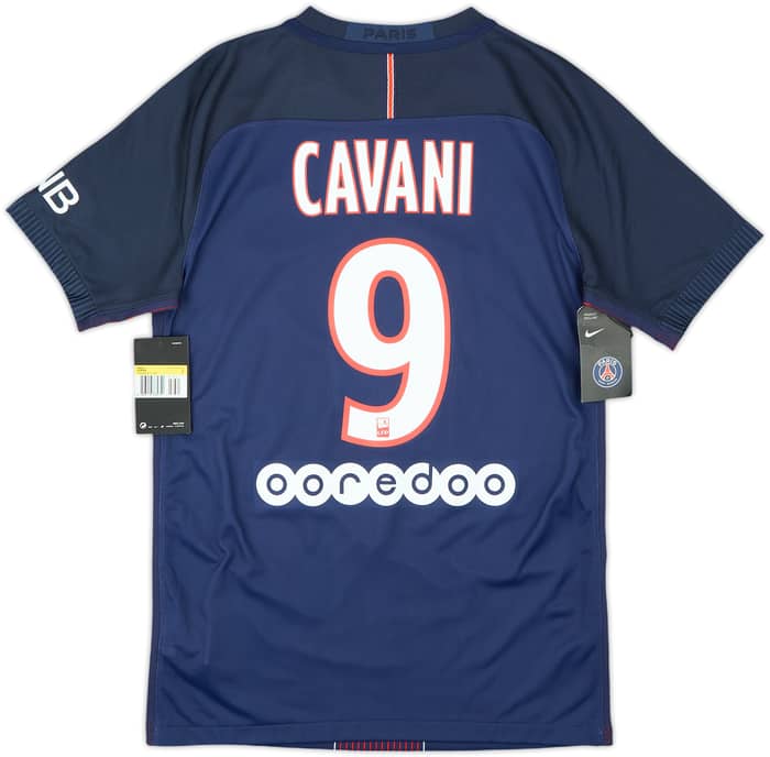 2016-17 Paris Saint-Germain Authentic Home Shirt Cavani #9 (S)