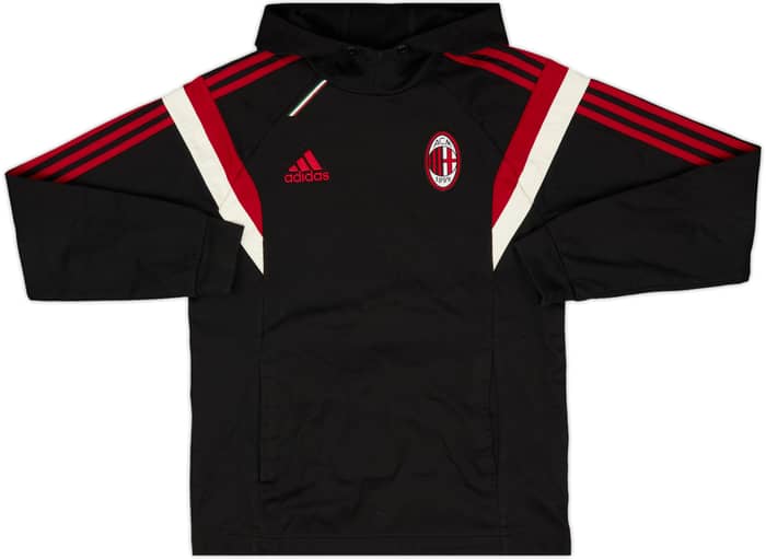 2014-15 AC Milan adidas Hooded Sweat Top - 6/10 - (S)
