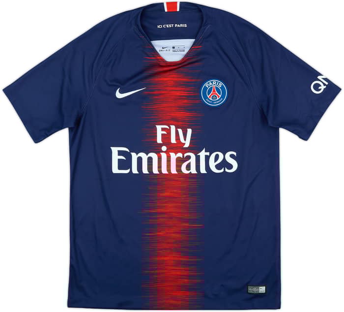 2018-19 Paris Saint-Germain Home Shirt Mbappe #7 - 10/10 - (M)
