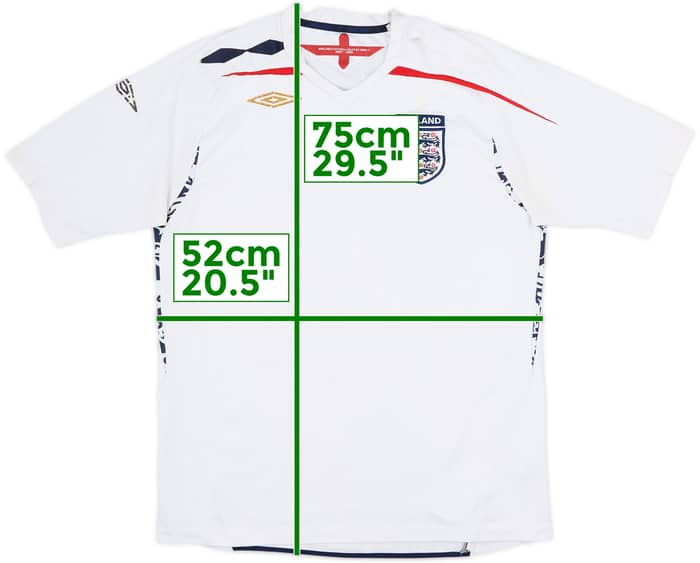 2007-09 England Home Shirt - 5/10 - (L)