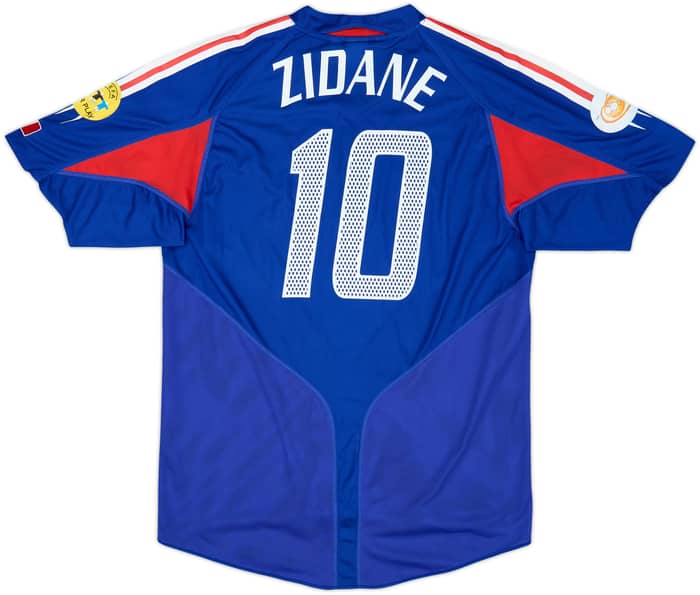 2004-06 France Home Shirt Zidane #10 - 7/10 - (L)