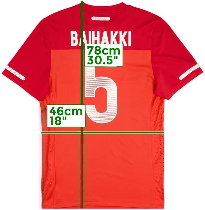 2010-11 Singapore Player Issue Home Shirt Baihakki #5 - 8/10 - (XL)