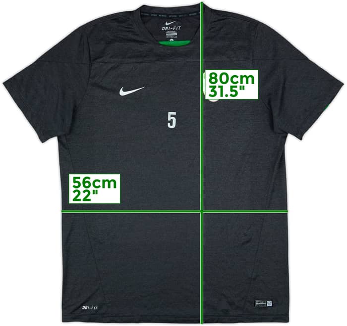 2014-15 Slovenia Player Issue Nike Training Shirt #5 - 8/10 - (XL)