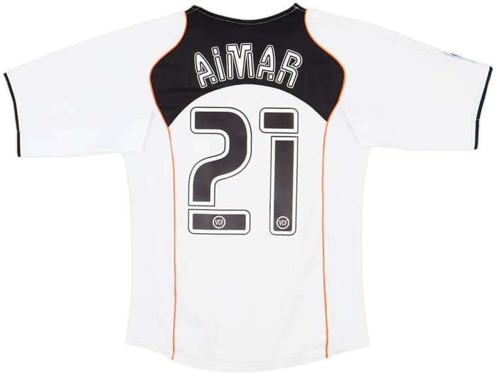 2004-05 Valencia Home Shirt Aimar #21 - 7/10 - (S)