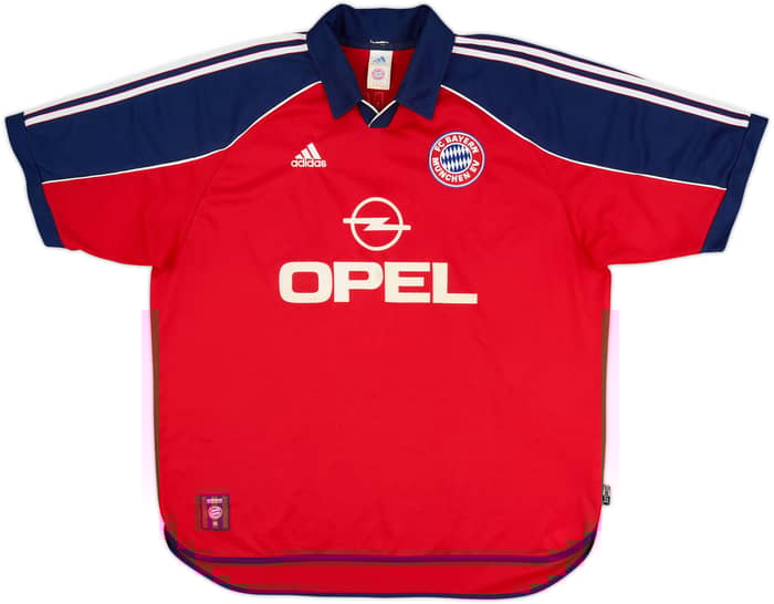 1999-01 Bayern Munich Home Shirt Elber #9 - 9/10 - (XXL)