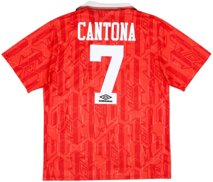 1992-94 Manchester United Home Shirt Cantona #7 - 7/10 - (L)