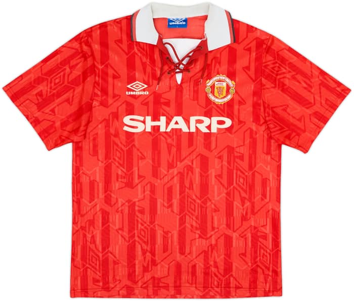 1992-94 Manchester United Home Shirt Cantona #7 - 7/10 - (L)