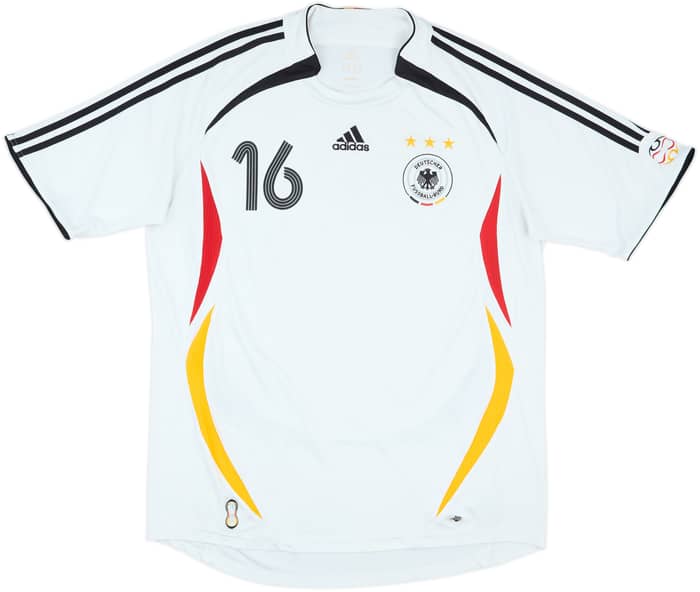 2005-07 Germany Home Shirt Lahm #16 - 7/10 - (XL)
