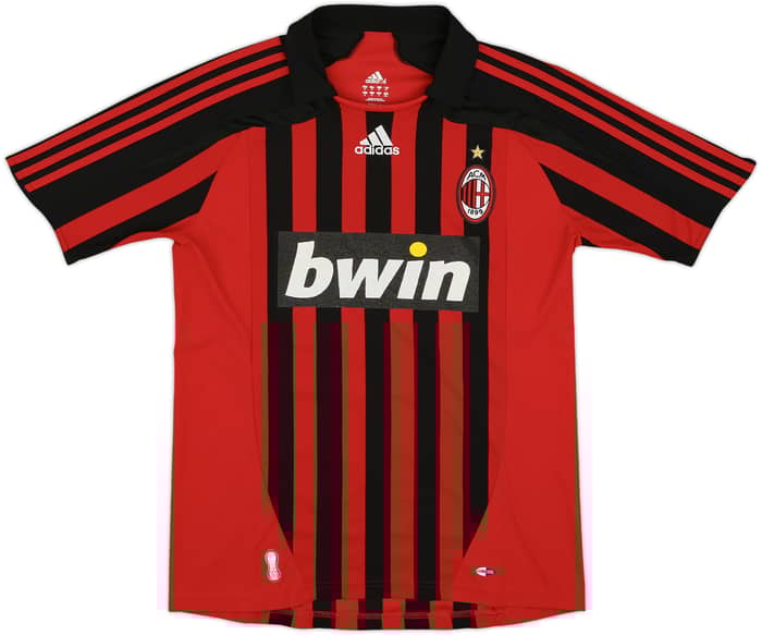 2007-08 AC Milan Home Shirt #3 - 6/10 - (M)