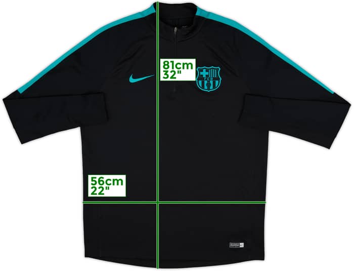 2016-17 Barcelona Nike 1/4 Zip Drill Top - 8/10 - (L)