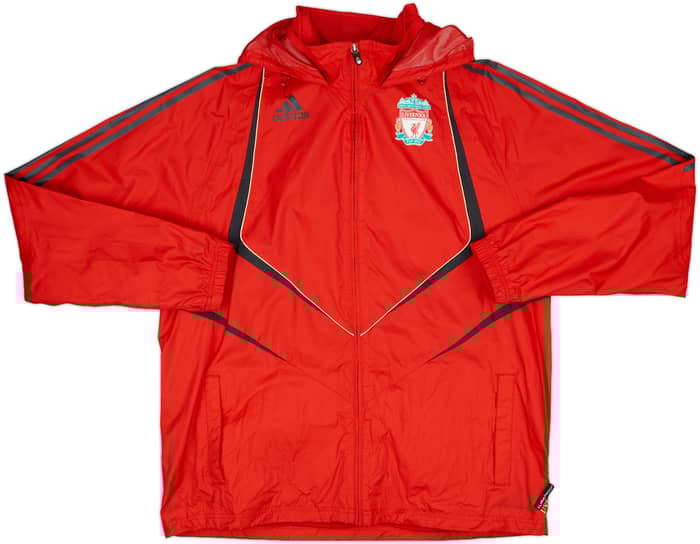 2009-10 Liverpool adidas Hooded Rain Jacket - 8/10 - (L/XL)