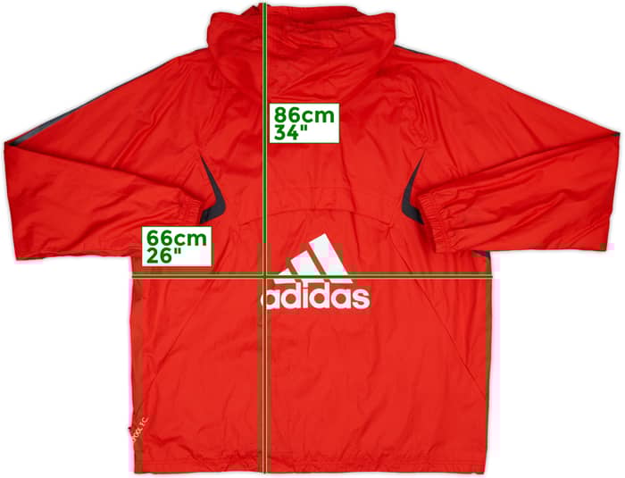 2009-10 Liverpool adidas Hooded Rain Jacket - 8/10 - (L/XL)