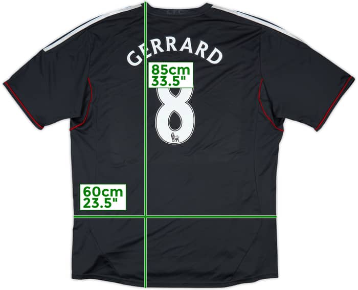 2011-12 Liverpool Away Shirt Gerrard #8 - 5/10 - (3XL)