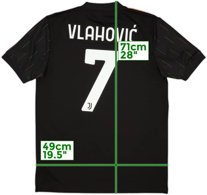 2021-22 Juventus Away Shirt Vlahovic #7 - 10/10 - (L)