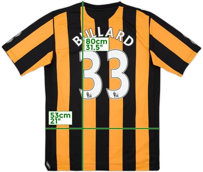 2008-09 Hull Home Shirt Bullard #33 - 9/10 - (L)