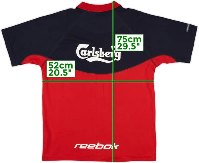 2002-03 Liverpool Reebok Polo Shirt - 7/10 - (L)