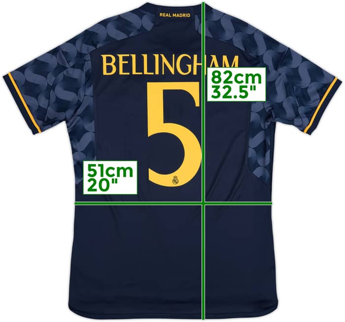 2023-24 Real Madrid Away Shirt Bellingham #5 - 8/10 - (L)