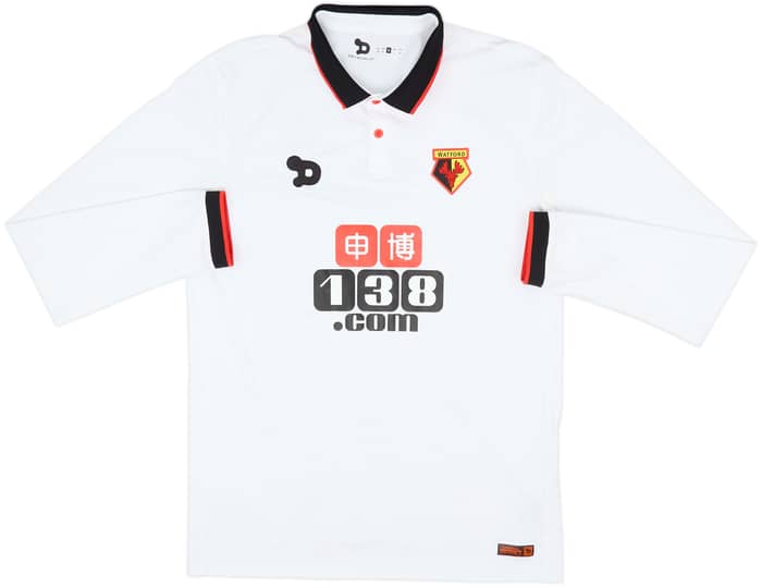 2016-17 Watford Away L/S Shirt Deeney #9 - 7/10 - (M)