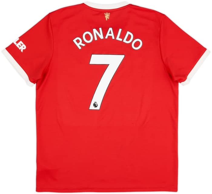 2021-22 Manchester United Home Shirt Ronaldo #7 - 9/10 - (XL)