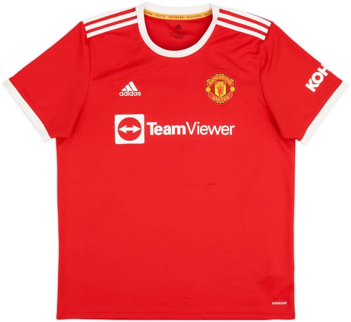 2021-22 Manchester United Home Shirt Ronaldo #7 - 9/10 - (XL)