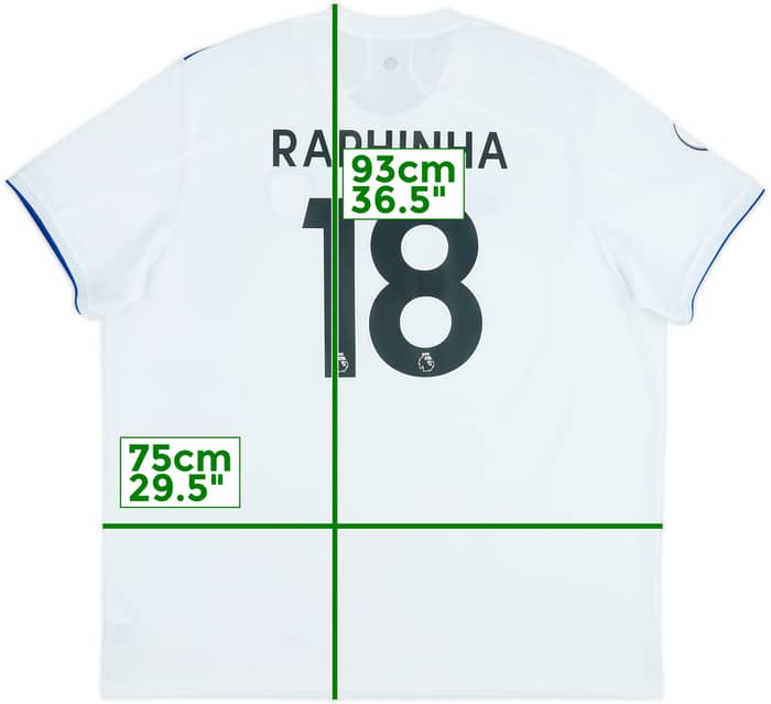 Camiseta de local del Leeds United 2020-21 Raphinha #18 - 8/10 - (3XL)